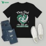 This Girl Loves Her Michigan State Spartans Heart Diamond T-Shirt