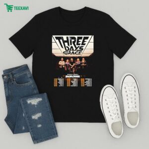 Three Days Grace Uk And Eu Tour Dates 2025 T-Shirt