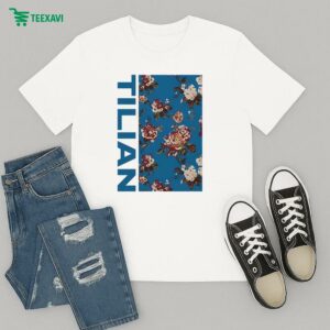 Tilian Floral Pattern Full T-Shirt