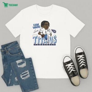 Titans Cam Ward Tennessee Titans Caricature Signature T-Shirt