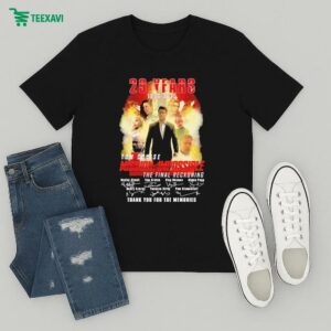 Tom Cruise Mission Impossible The Final Reckoning Thank You For The Memories 29 Years 1996 2025 Signatures T-Shirt
