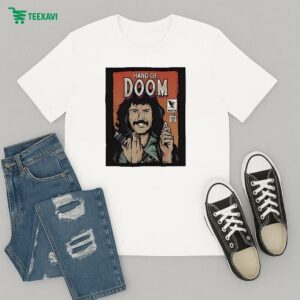 Tony Iommi Playing Guitar As A Riff Lord Of Doom Drawing T-Shirt