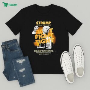 Trump Crypto Plan Raise Millions Crypto And Meme Coin In Gala Dinner Fight Fight Fight National Washington Dc On May 22 2025 T-Shirt