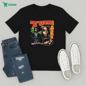 Tupac Shakur Keep Ya Head Up Collage 2pac T-Shirt