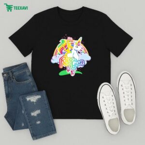 Unicorn Pride Ray Gun Cat T-Shirt