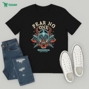 Warrior Fear No One Since Day One Conquering Barbell T-Shirt