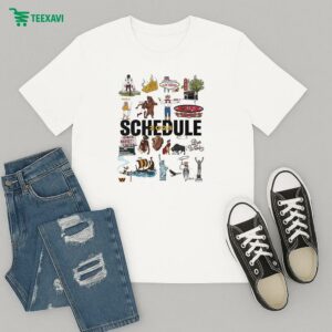 Washington Commanders A Work Of Art NFL 2025 Schedule T-Shirt