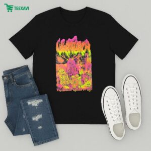 Wharflurch Psychedelic Realms Ov Hell Skeleton T-Shirt