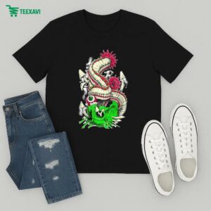 Wharflurch Psychedelic Skull T-Shirt