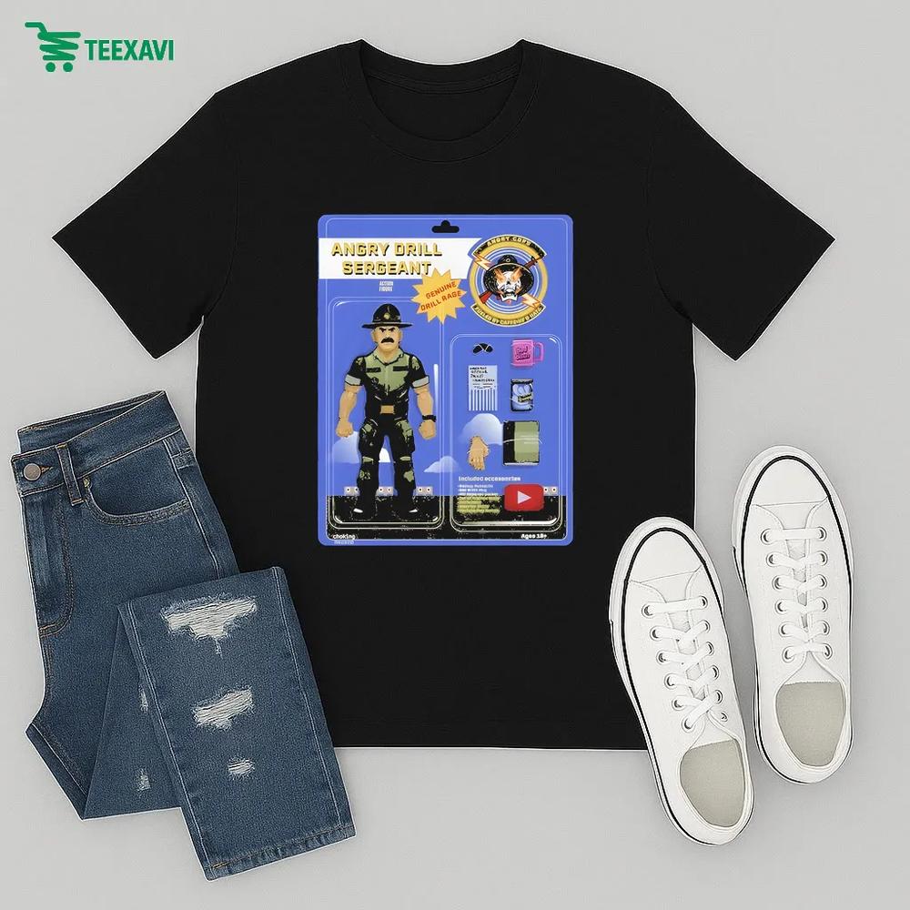 Angry Cops Angry Drill Sergeant Genuine Drill Rage Action Figure – T-shirt Angry Cops Angry Drill Sergeant Genuine Drill Rage Action Figure – T-shirt