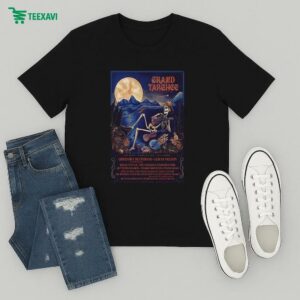 Annual Targhee Bluegrass Festival In Alta, Wy Aug 8-10, 2025 35th Skeleton Guitar T-Shirt