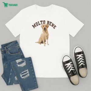 Anthropologie Golden Retriever Molto Bene T-Shirt