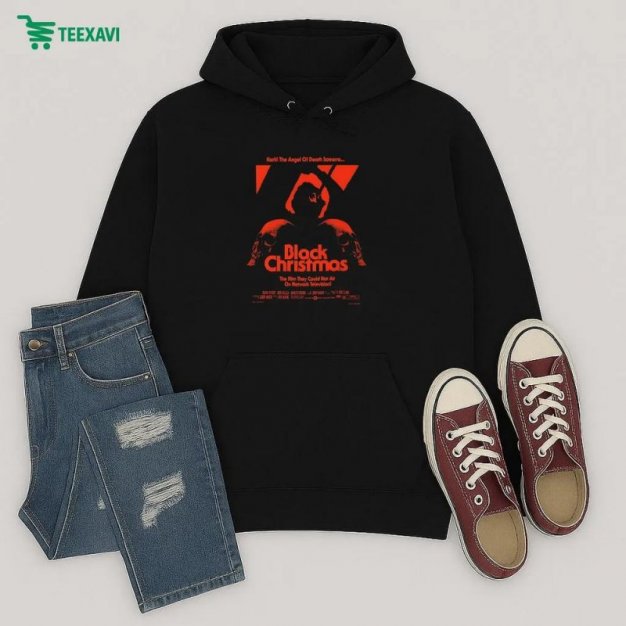 Black Christmas Hark The Angel Of Death Screams Hoodie