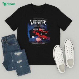 Bullet For My Valentine Australia 2025 Tour Dates Celebrating 20 Years Of The Poison October 15-18 2025 T-Shirt