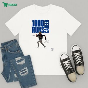 Christian Yelich From Milwaukee Brewers Career Milestone 1000 Runs With Milwaukee Brewers MLB Season T-Shirt