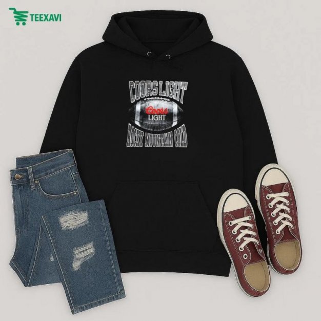 Coors Light Rocky Mountain Cold Football Hoodie
