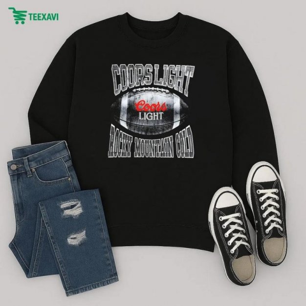 Coors Light Rocky Mountain Cold Football Sweatshirt