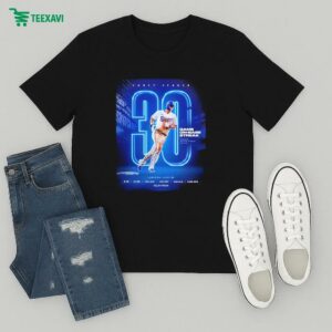 Corey Seager Texas Rangers On July 31 2025 30 Game On Base Streak Highlight T-Shirt