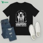 Dark Seas Venture Past The Shoreline Marooned Skeleton Cactus T-Shirt