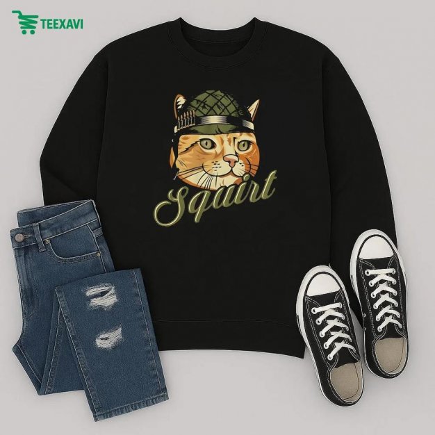 Donut Operator Squirt Cat Sweatshirt