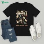Galaxy Of Ghouls Milky Way Beware The Cosmic Curse Halloween T-Shirt