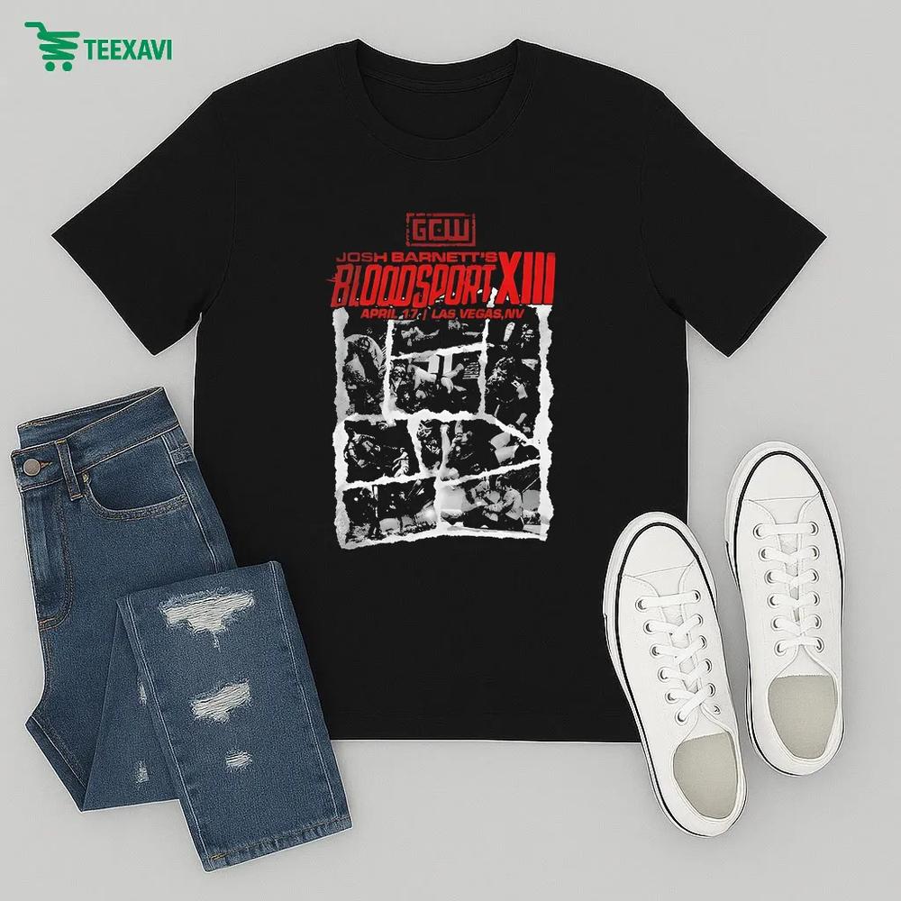 Game Changer Wrestling Gcw Josh Barnettes Bloodsport Las Vegas Nv – T-shirt Game Changer Wrestling Gcw Josh Barnettes Bloodsport Las Vegas Nv – T-shirt