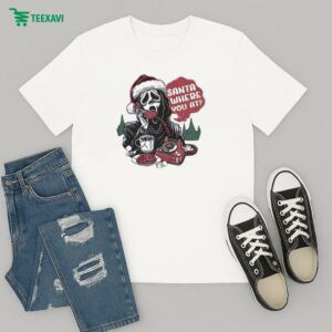 Ghostface Santa Where You At Christmas T-Shirt