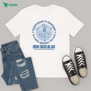 Grateful Dead Everybody’s Dancing In A Ring Around The Sun San Francisco California Skeleton T-Shirt