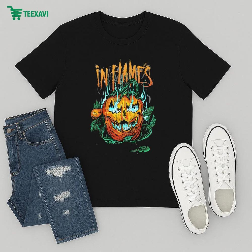 In Flames Hell Pumpkin – T-shirt In Flames Hell Pumpkin – T-shirt