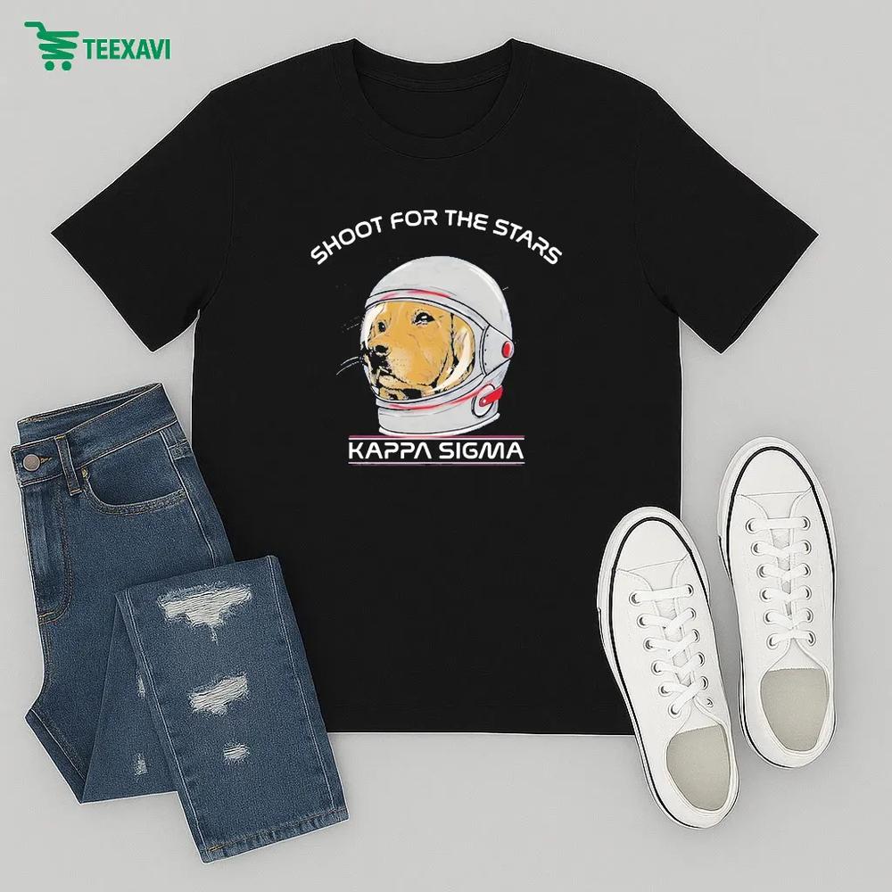 Kappa Sigma Shoot For The Stars Astronaut Retriever – T-shirt Kappa Sigma Shoot For The Stars Astronaut Retriever – T-shirt
