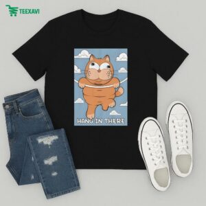 Leigh Mcnasty Hang In There Cat T-Shirt