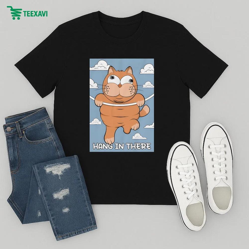Leigh Mcnasty Hang In There Cat – T-shirt Leigh Mcnasty Hang In There Cat – T-shirt