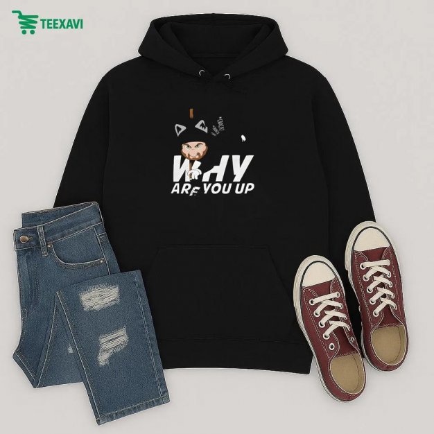 Leigh Mcnasty Why Are You Up Cat Crack Crunch Hoodie