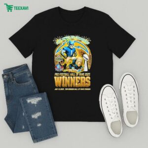 Los Angeles Chargers Pro Football Hall Of Fame 2025 Winners Tom Benson Stadium NFL Mascot T-Shirt
