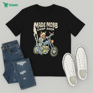 Made Mobb Chop Shop Skeleton Motor T-Shirt