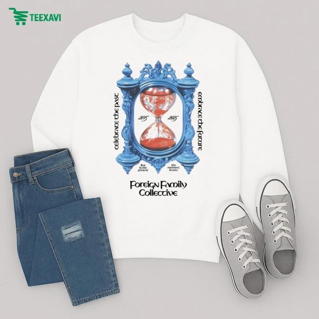 Odesza Embrace The Future Foreign Family Collective Hourglass 2025 Sweatshirt Odesza Embrace The Future Foreign Family Collective Hourglass 2025 Sweatshirt