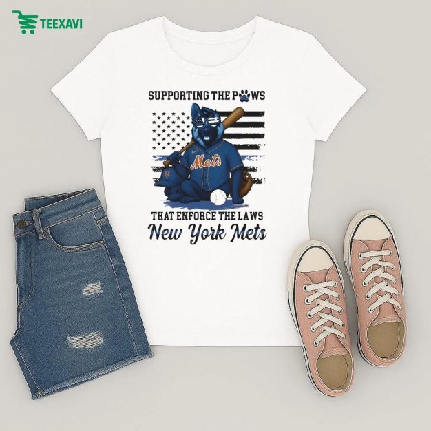 Official New York Mets Supporting The Paws That Enforced The Laws Dog Ladies