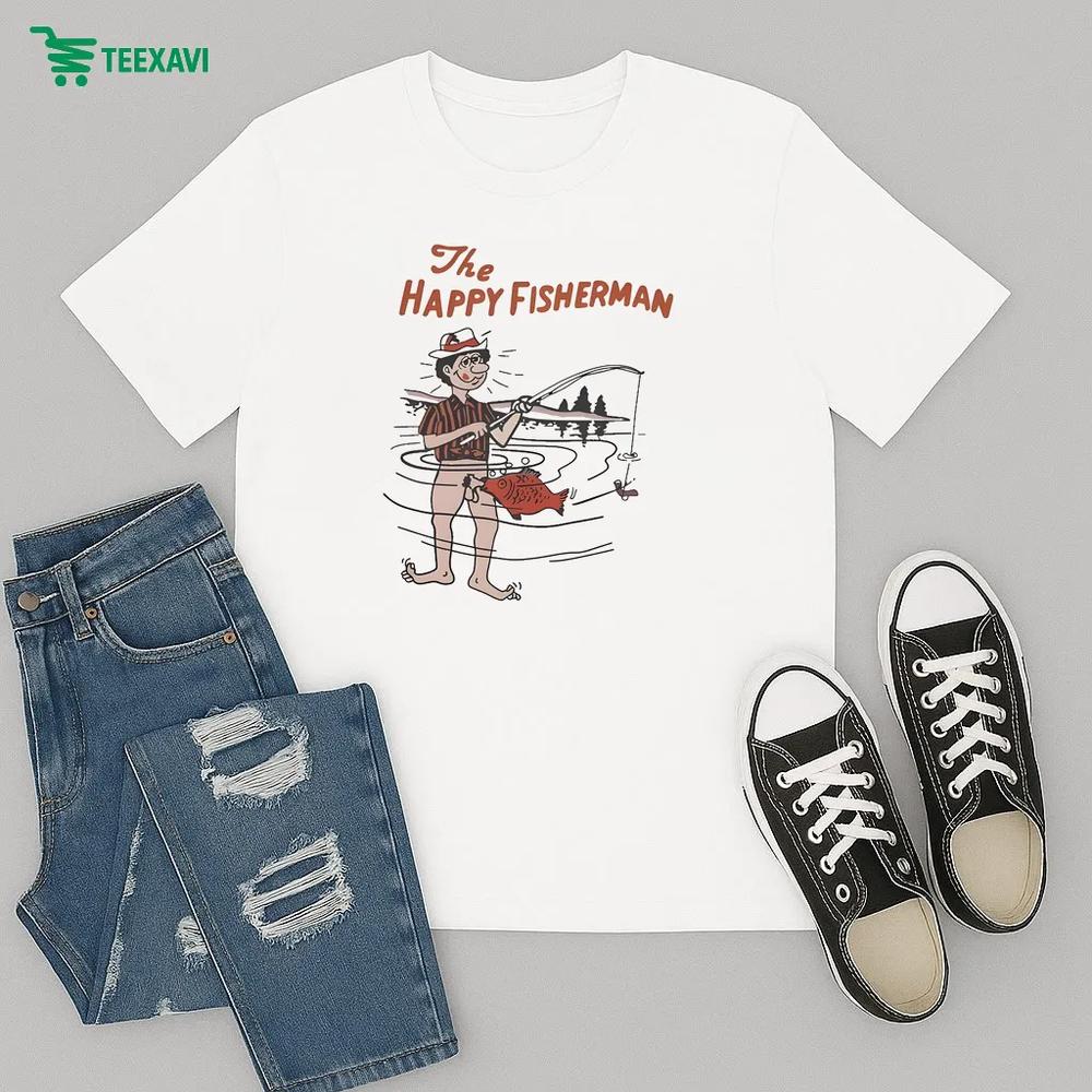 Official The Happy Fisherman – T-shirt Official The Happy Fisherman – T-shirt