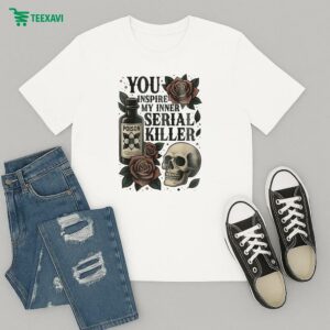 Official You Inspire My Inner Spooky Season Serial Killer Skull T-Shirt