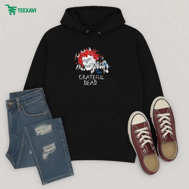 Rotter And Friends Grateful Dead Skull Hoodie