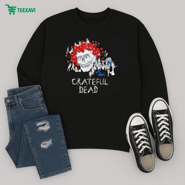 Rotter And Friends Grateful Dead Skull Sweatshirt