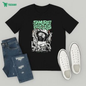 Samurai Pizza Cats Fear No Slice Astronaut T-Shirt
