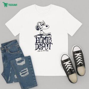 Snoopy The Peanuts The Homie Depot For All The Dogs T-Shirt