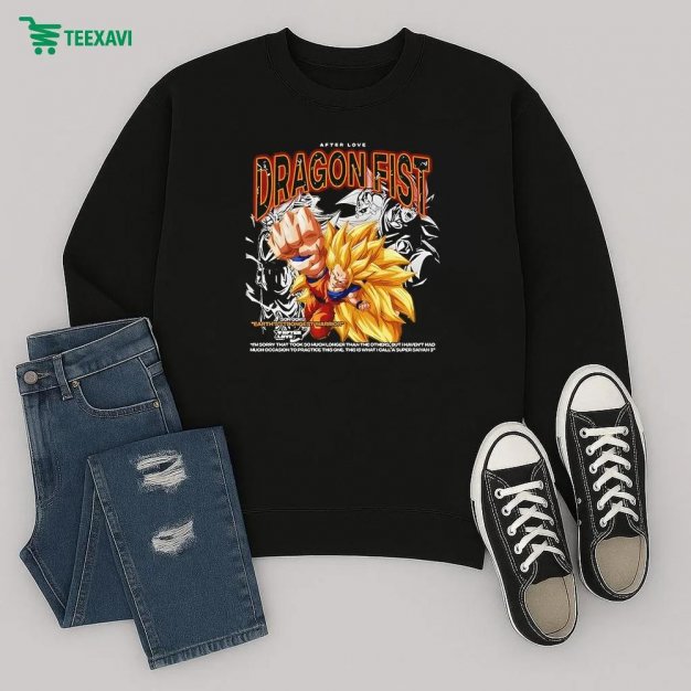 Son Goku Earths Strongest Warrior Dragon Fist Dragon Ball Sweatshirt Son Goku Earths Strongest Warrior Dragon Fist Dragon Ball Sweatshirt
