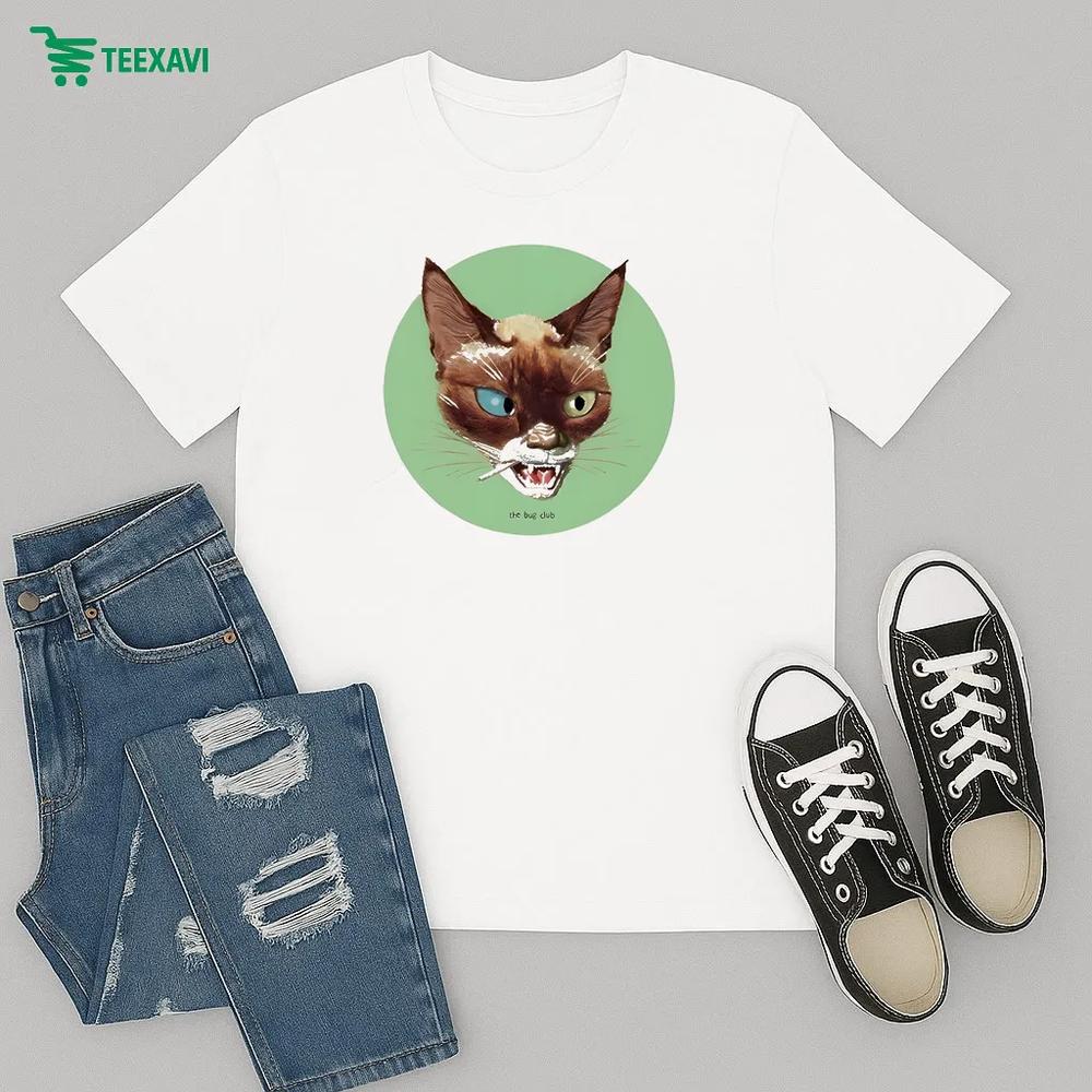 The Bug Club Smoking Cat Cigarettes – T-shirt The Bug Club Smoking Cat Cigarettes – T-shirt