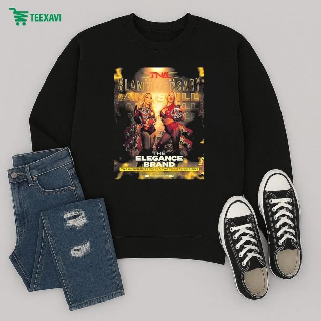 The Elegance Brand Slammiversary Tna Knockouts World Tag Team Champions 2025 Sweatshirt