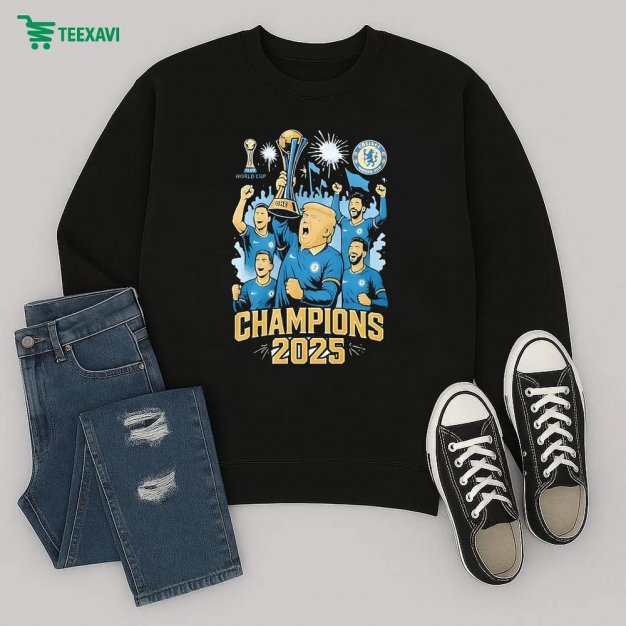 Trump And Chelsea Football Team Championship 2025 Trophy Shirt Sweatshirt Trump And Chelsea Football Team Championship 2025 Trophy Shirt Sweatshirt