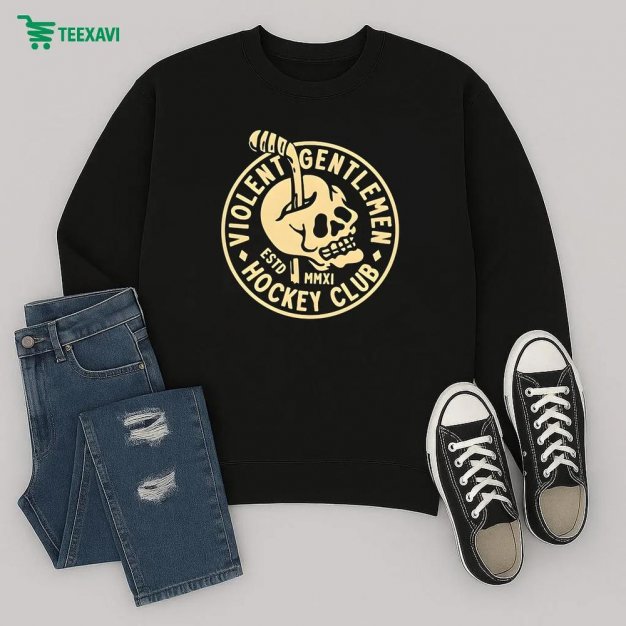 Violent Gentlemen Hockey Club Headache Skull Sweatshirt