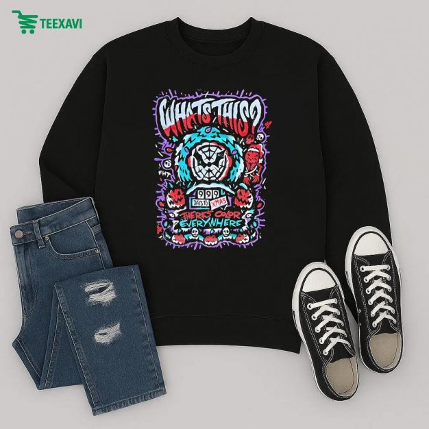 Whats This Theres Color Everywhere 999 Days To Xmas Sweatshirt