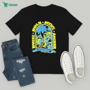 Where Bold Brews Anchor Blackflag Skeleton T-Shirt